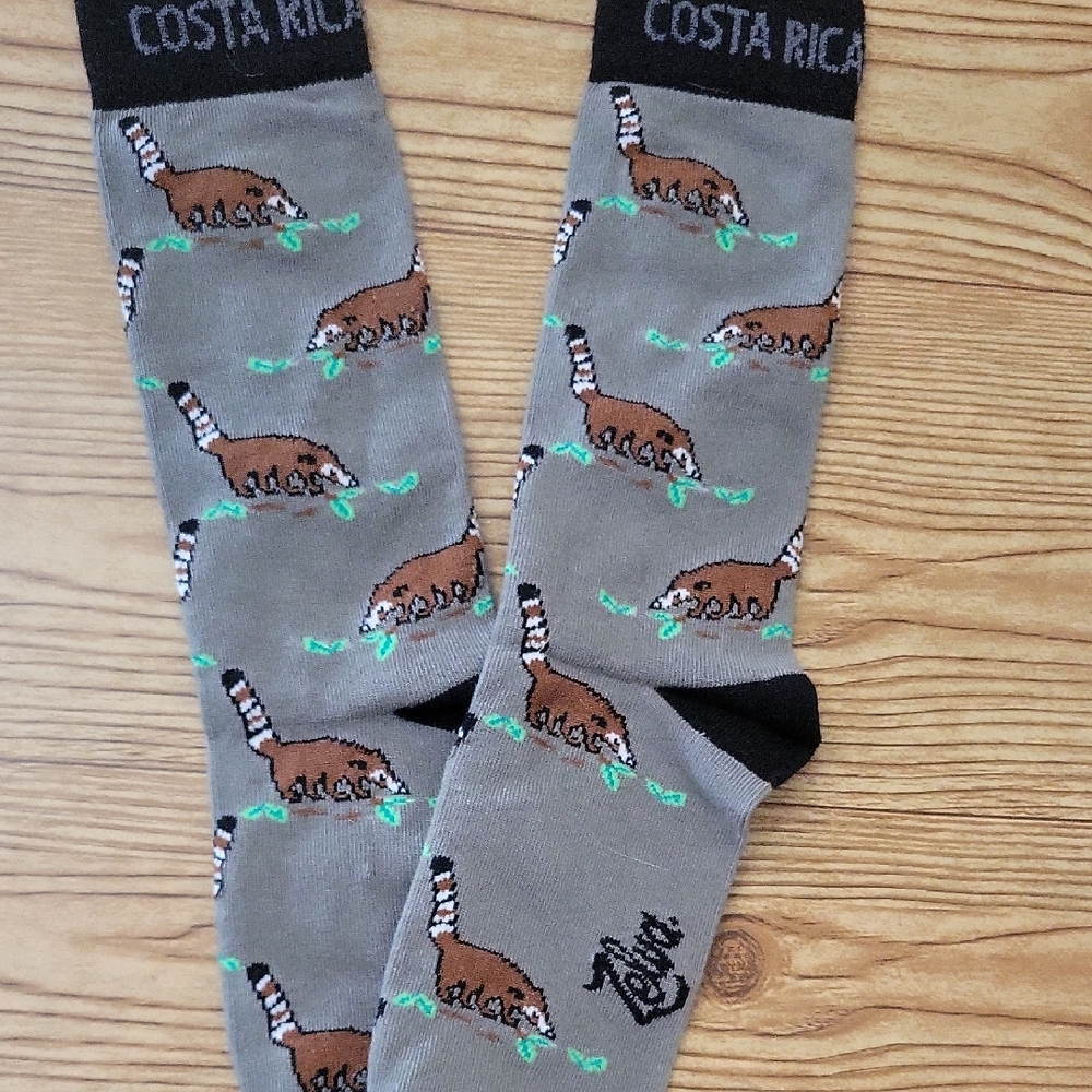 Costa Rica Trash Panda Patterned Socks